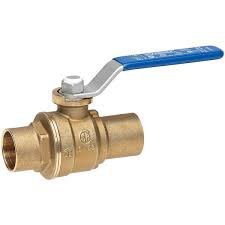 1' sweat shut off ball valve